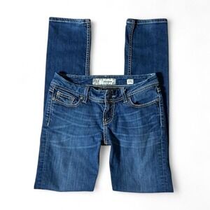 Y2K BKE Addison Skinny Jeans Medium Wash Low Rise Stretch‎ Denim BK10183L 27L